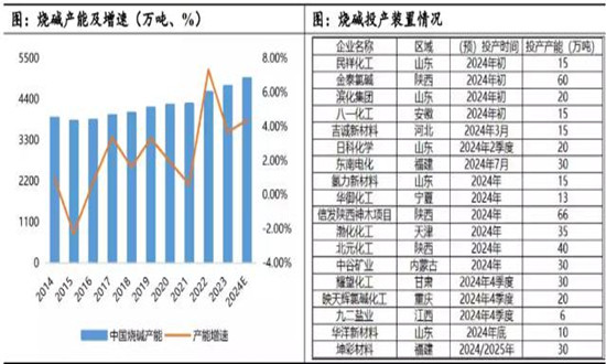 氯堿行業市場調查分析報告2024